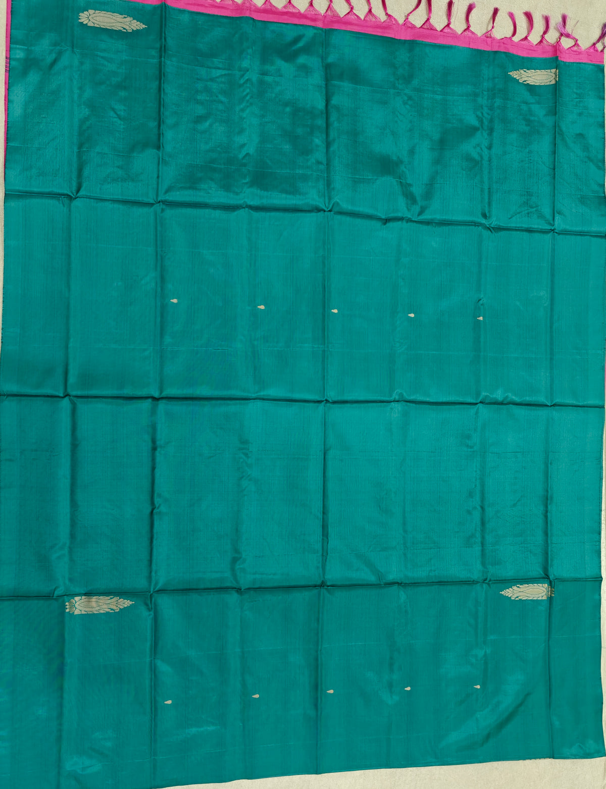 Chinnalampattu Saree- Sea Green with Pink