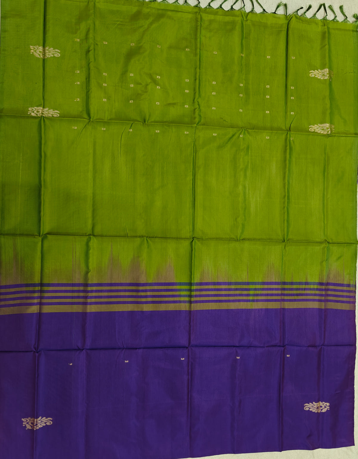 Chinnalampattu Saree- Purple with Green