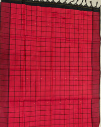 Chinnalampattu Saree- Red with Black