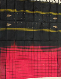 Chinnalampattu Saree- Red with Black