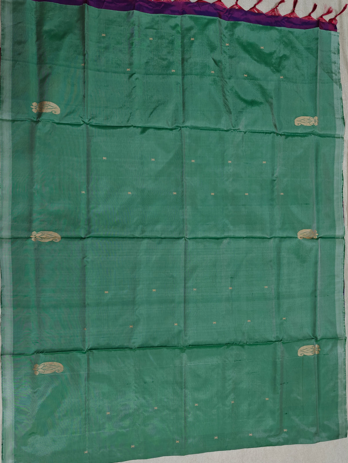 Chinnalampattu Saree- Pastel Green with Purple