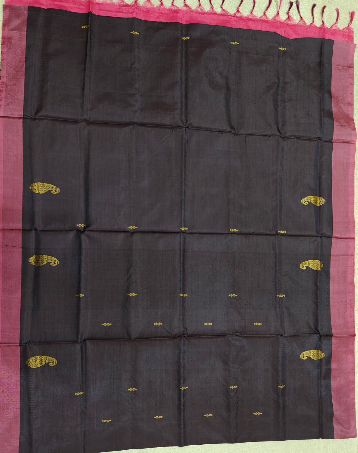 Chinnalampattu Saree- Dark Blue with Pink