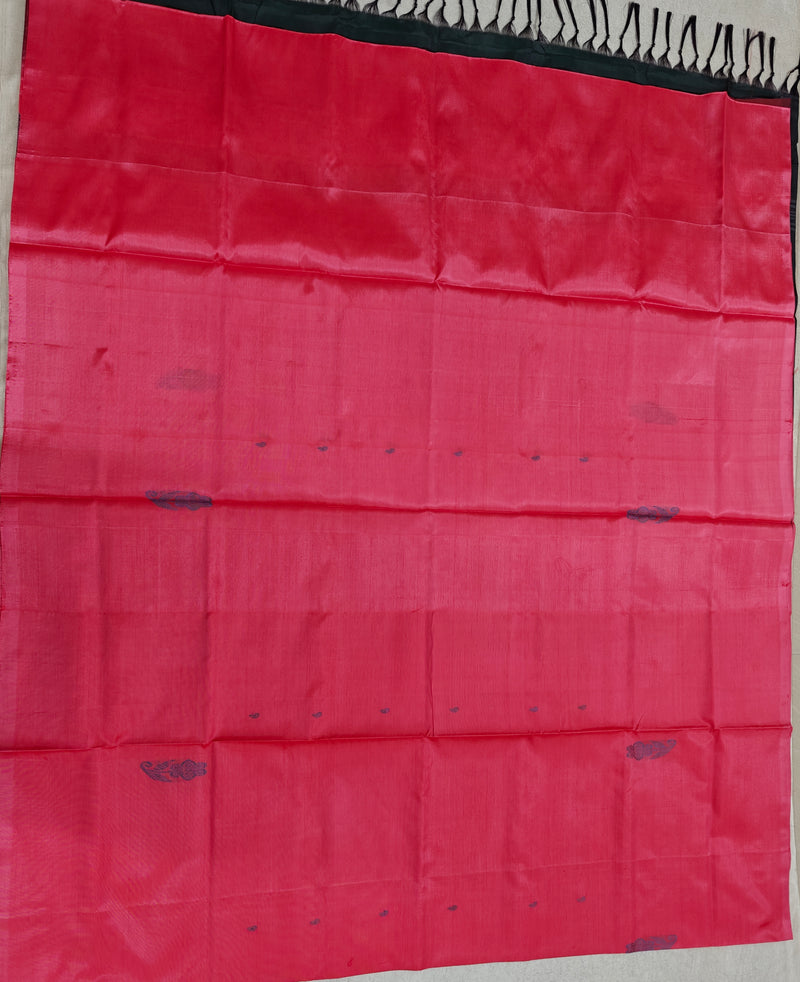 Chinnalampattu Saree- Pink with Dark Green