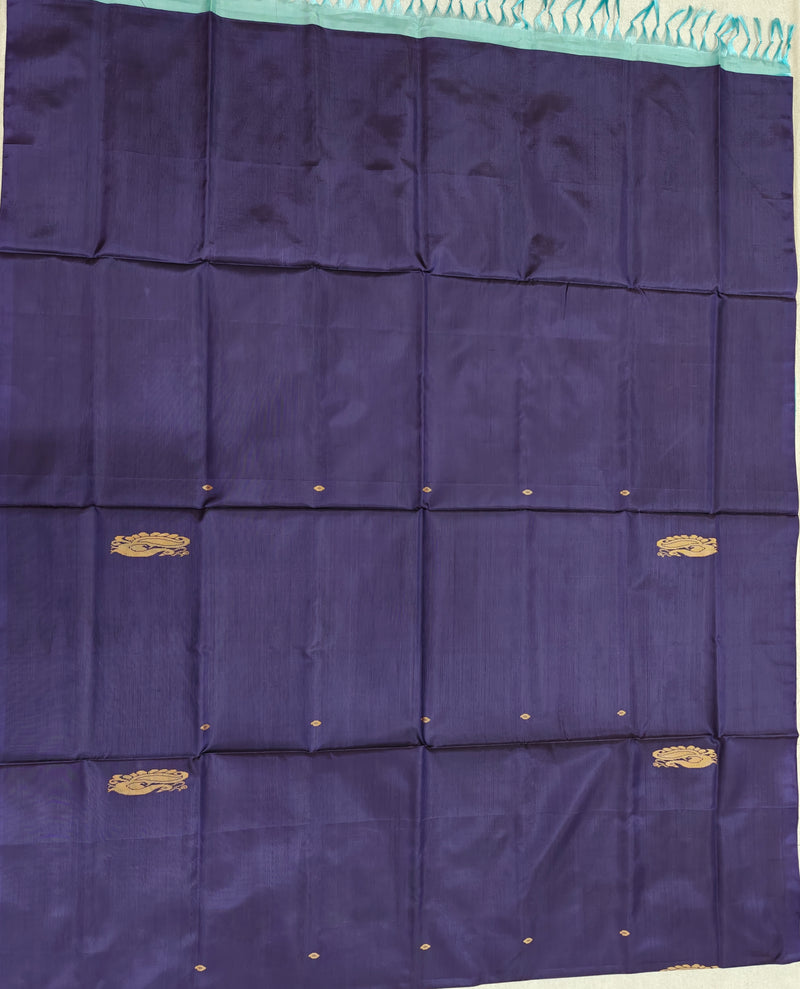 Chinnalampattu Saree- Blue with Light Blue