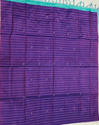 Chinnalampattu Saree- Blue with Sea Blue