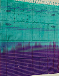 Chinnalampattu Saree- Blue with Sea Blue