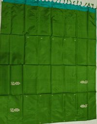 Chinnalampattu Saree- Green with Sea Green