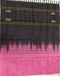 Chinnalampattu Saree - Pink with Brown