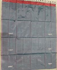 Chinnalampattu Saree - Dual Shade Off Grey with Pink