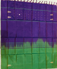 Chinnalampattu Saree - Green with Violet
