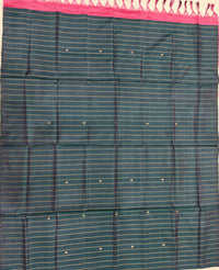 Chinnalampattu Saree - Green with Pink