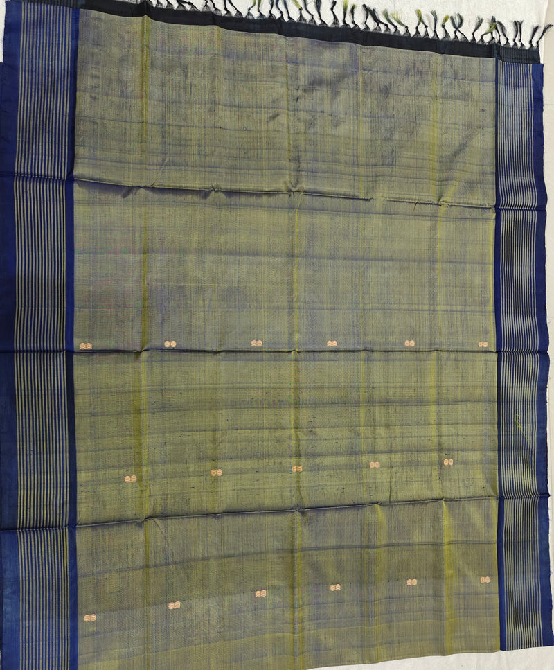 Chinnalampattu Saree- Green with Black