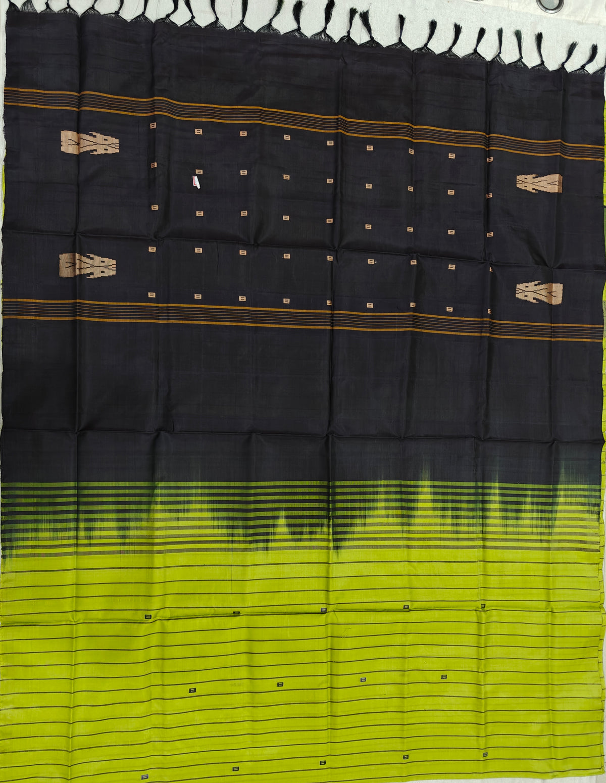 Chinnalampattu Saree- Green with Brown