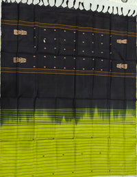 Chinnalampattu Saree- Green with Brown
