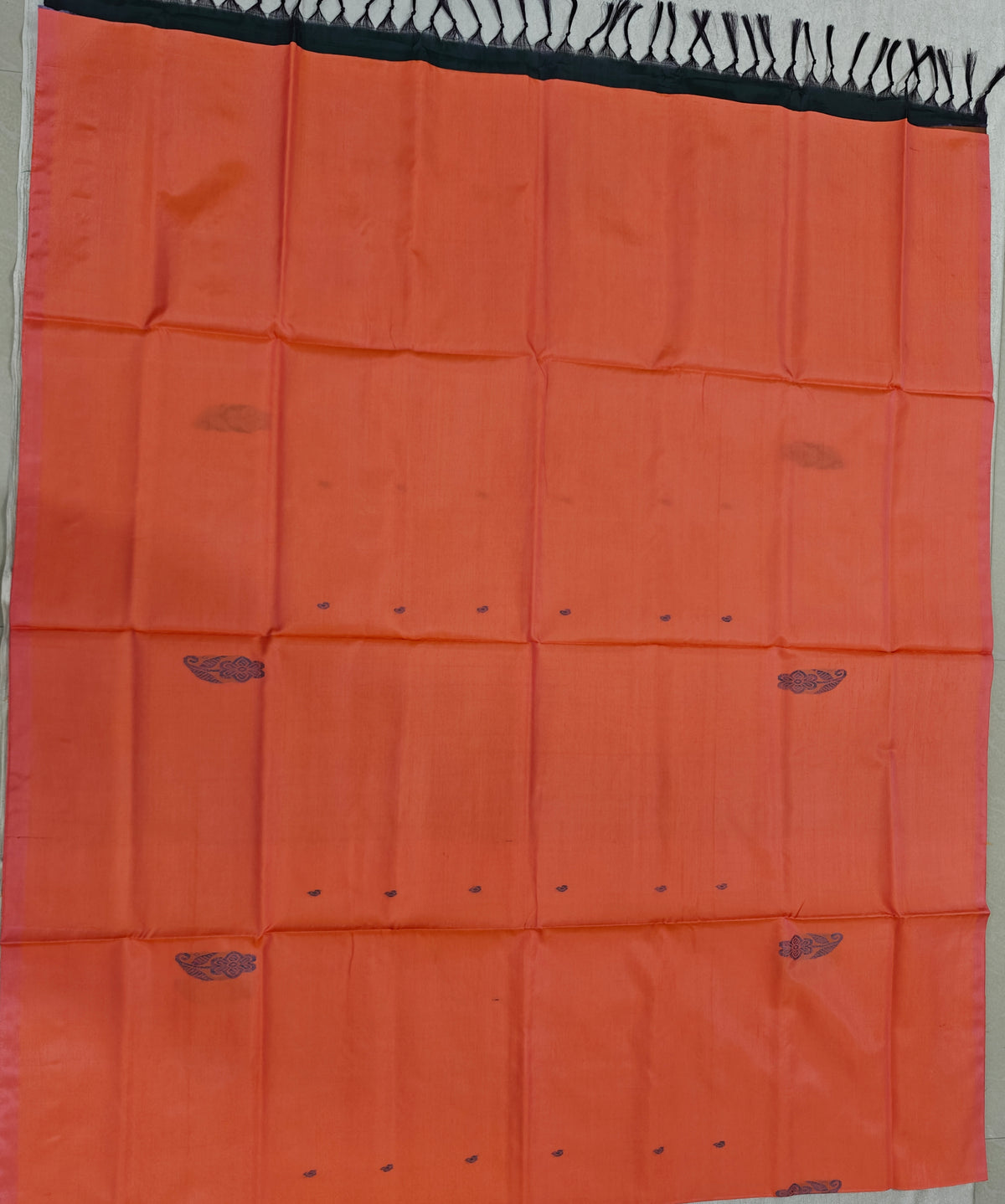 Chinnalampattu Saree - Orange with Green