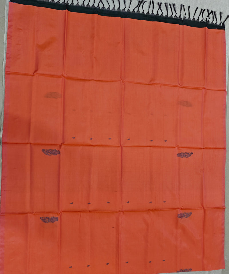 Chinnalampattu Saree - Orange with Green