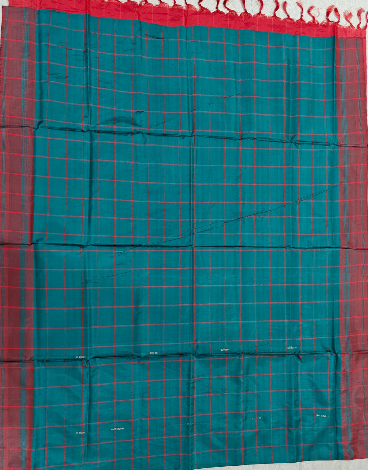 Chinnalampattu Saree - Green with Red