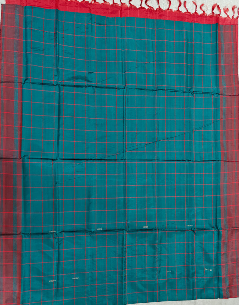 Chinnalampattu Saree - Green with Red