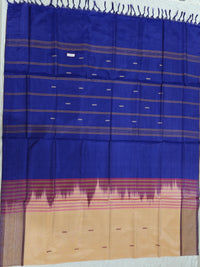 Chinnalampattu Saree - Sandel with Blue