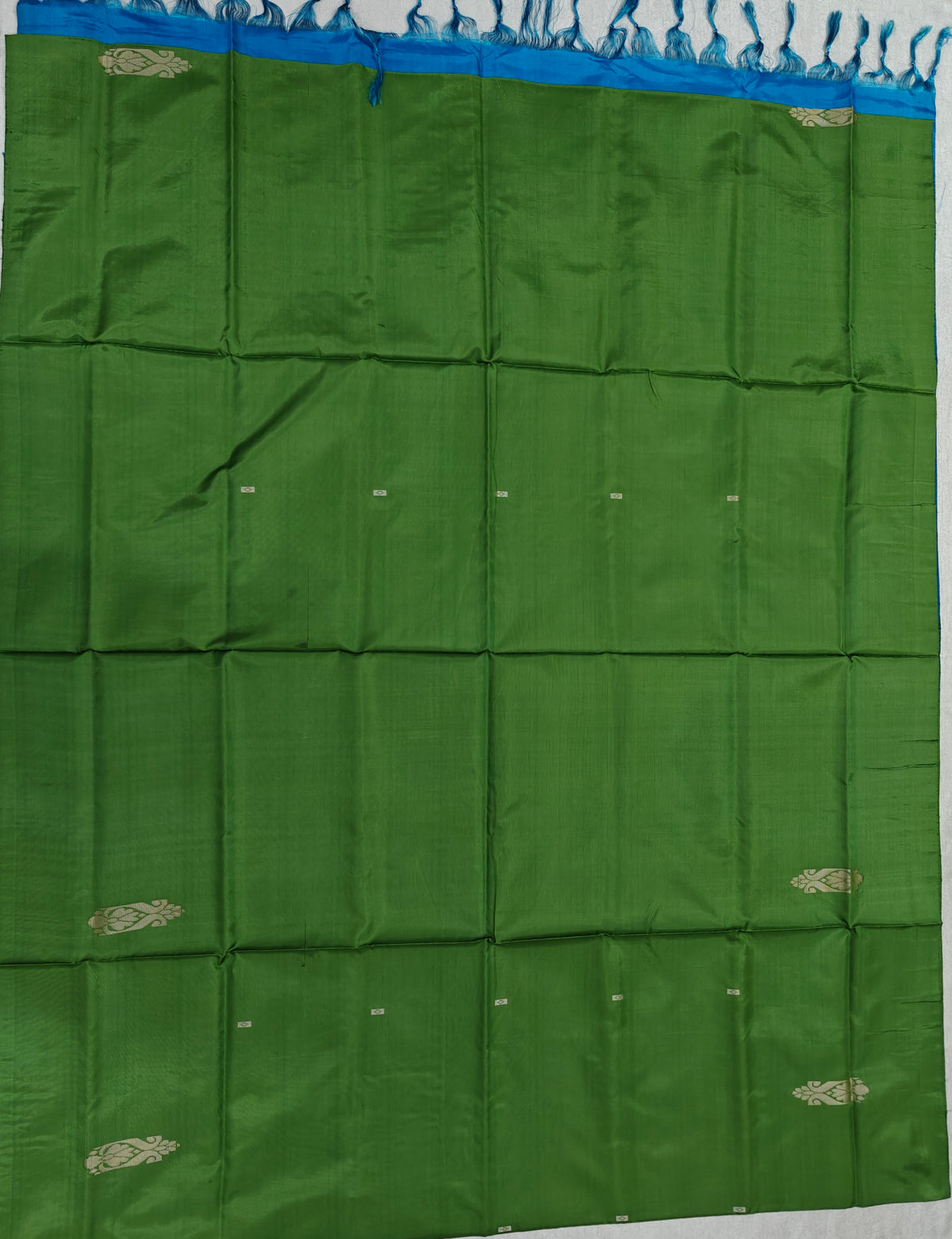 Chinnalampattu Saree- Green with Blue