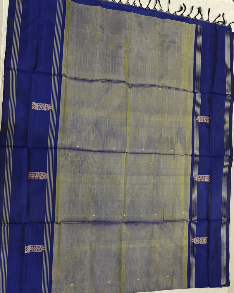 Chinnalampattu Saree- Dual Shade Of Green and Blue