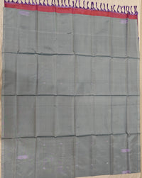 Chinnalampattu Saree- Grey with Dual Shade Of Pink and Violet