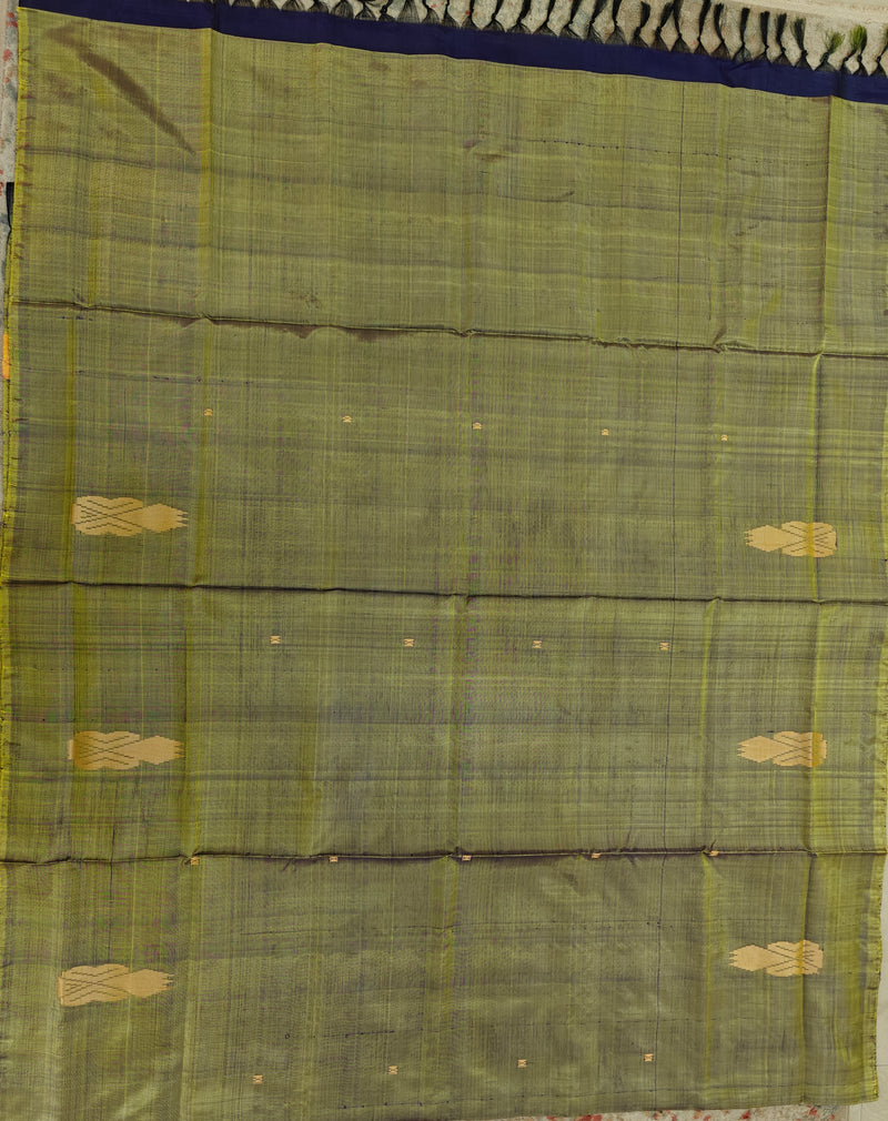 Chinnalampattu Saree - Dual Shade off Green with Blue