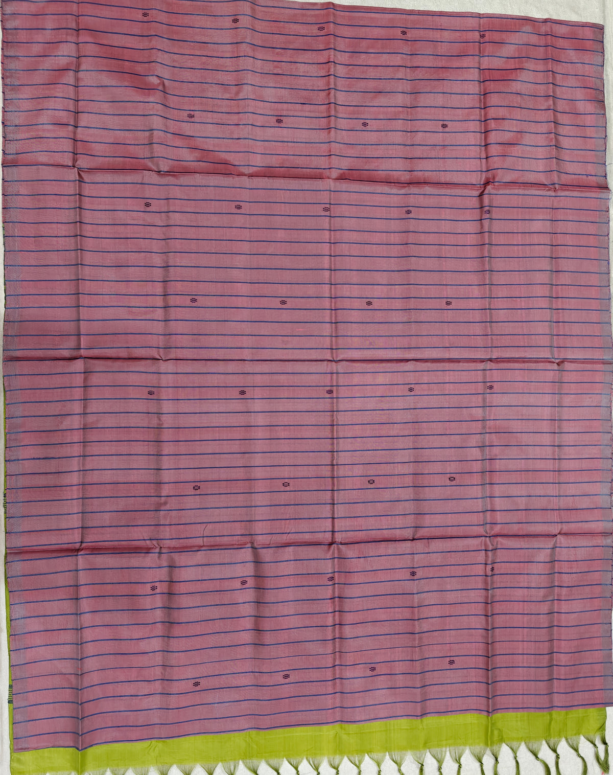 Chinnalampattu Saree - Onion Pink with Green