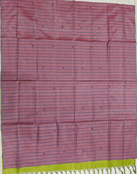 Chinnalampattu Saree - Onion Pink with Green