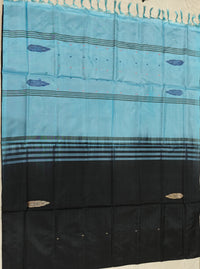 Chinnalampattu Saree - Black with Blue