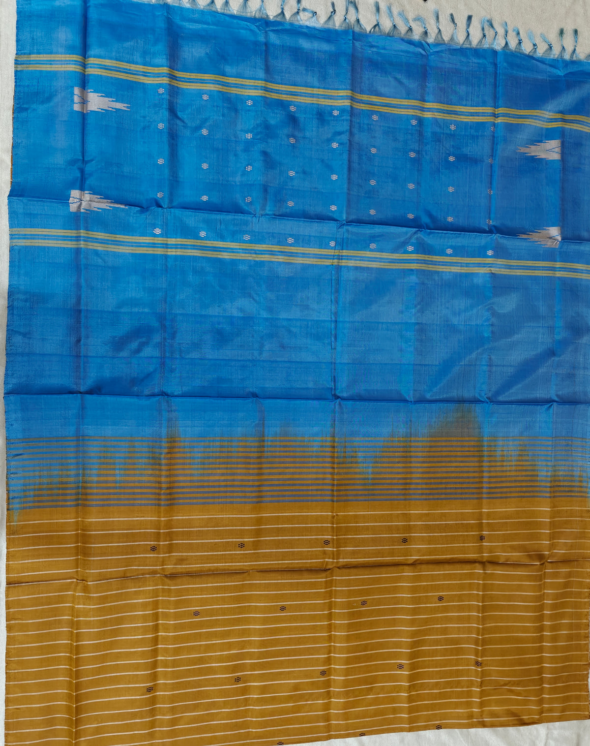 Chinnalampattu Saree - Brown with Blue