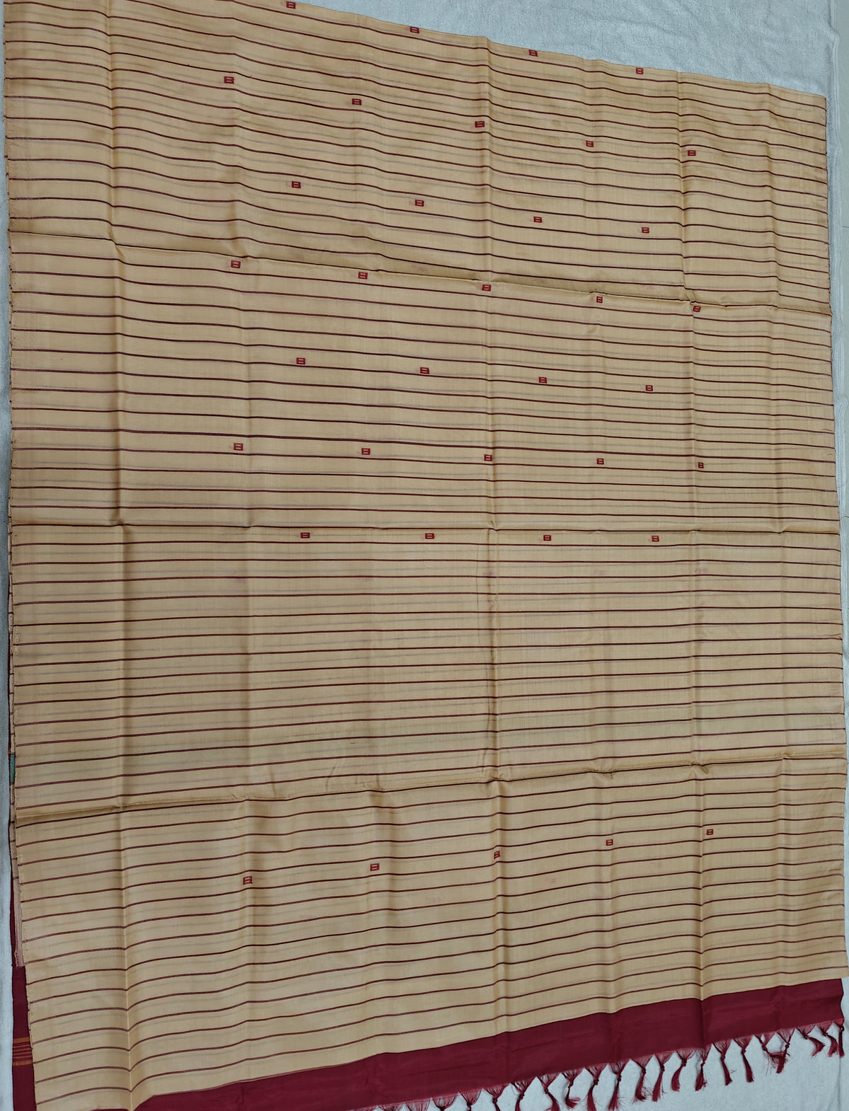 Chinnalampattu Saree - Sandal with Marron