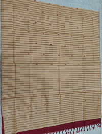 Chinnalampattu Saree - Sandal with Marron