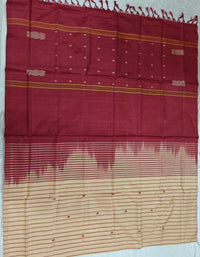 Chinnalampattu Saree - Sandal with Marron