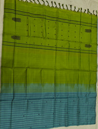 Chinnalampattu Saree - Blue with Green