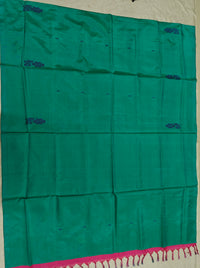 Chinnalampattu Saree- Green with Pink