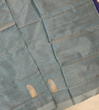 Chinnalampattu Saree - Grey with Blue