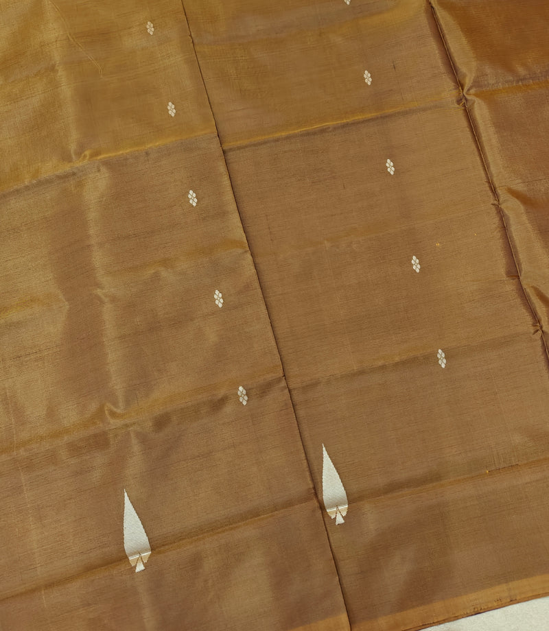 Chinnalampattu Saree - Brown with Lavender
