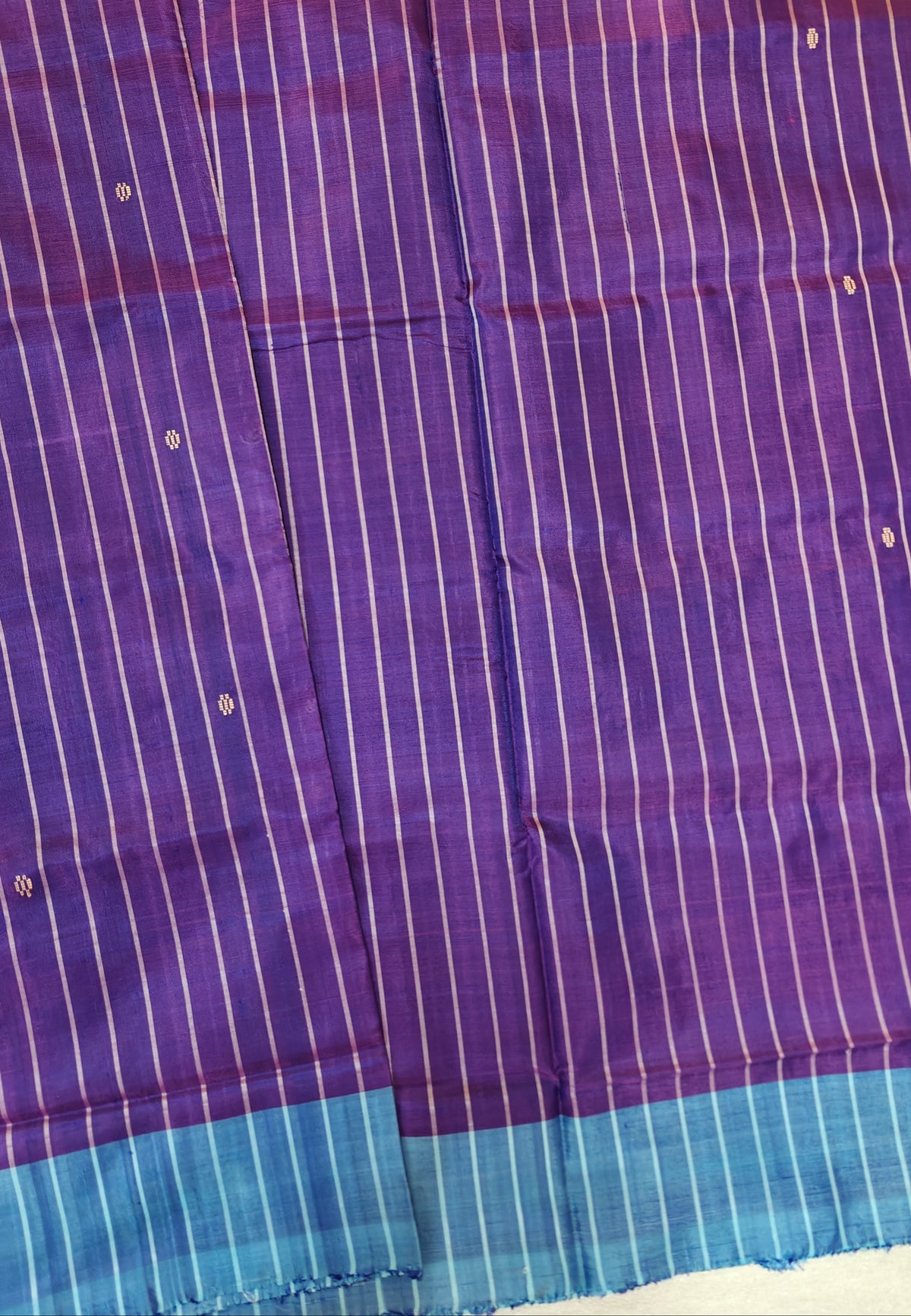 Chinnalampattu Saree - Purple with Blue