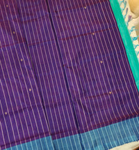 Chinnalampattu Saree - Purple with Sea Green