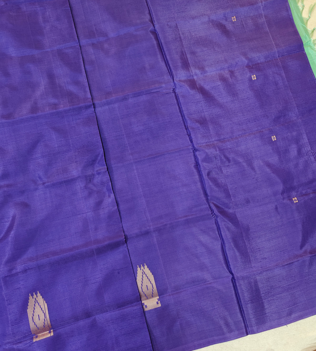 Chinnalampattu Saree - Blue with Sea Green