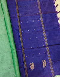 Chinnalampattu Saree - Green with Violet