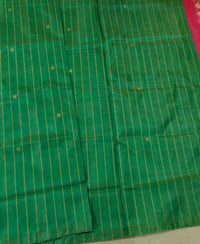 Chinnalampattu Saree - Green with Pink