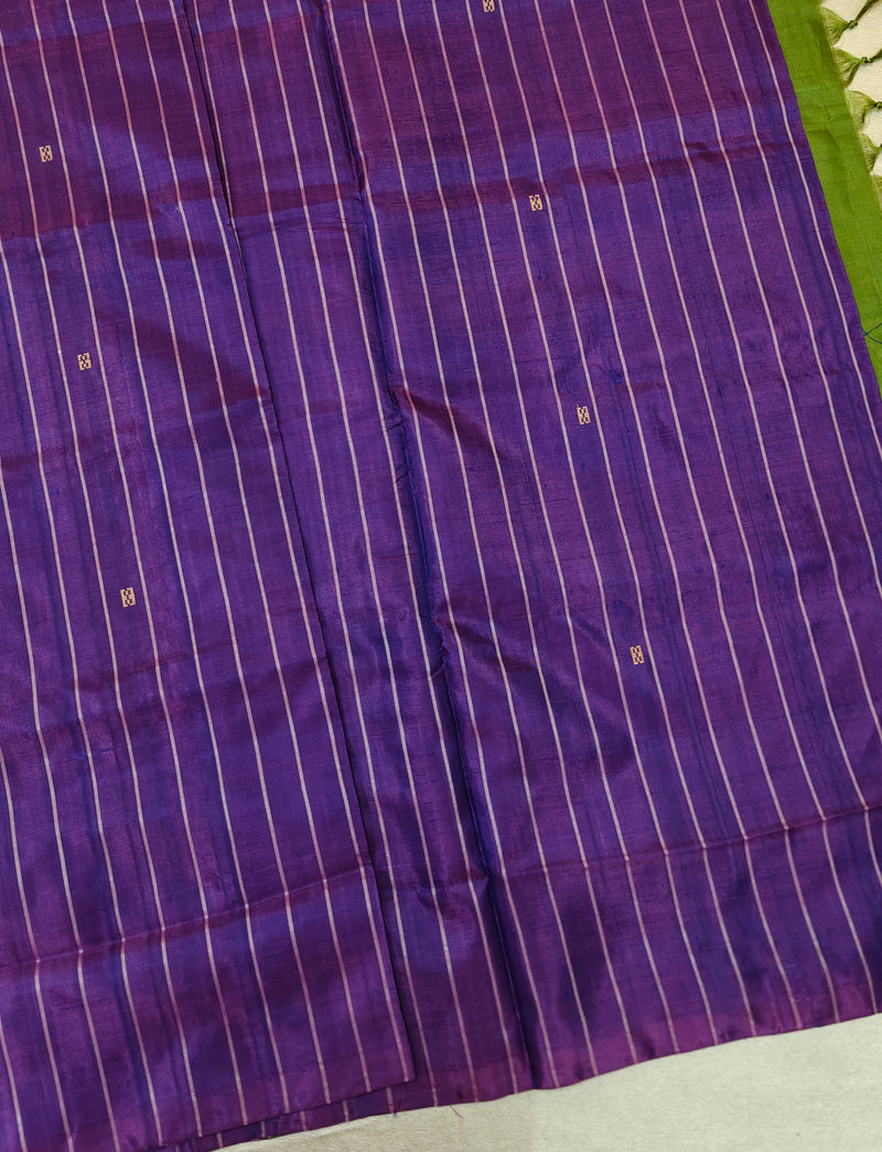 Chinnalampattu Saree - Purple with Green