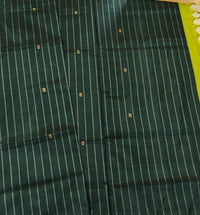 Chinnalampattu Saree - Dark Green with Green