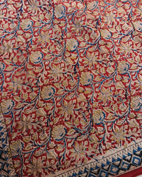 Cotton Kalamkari Saree - Red