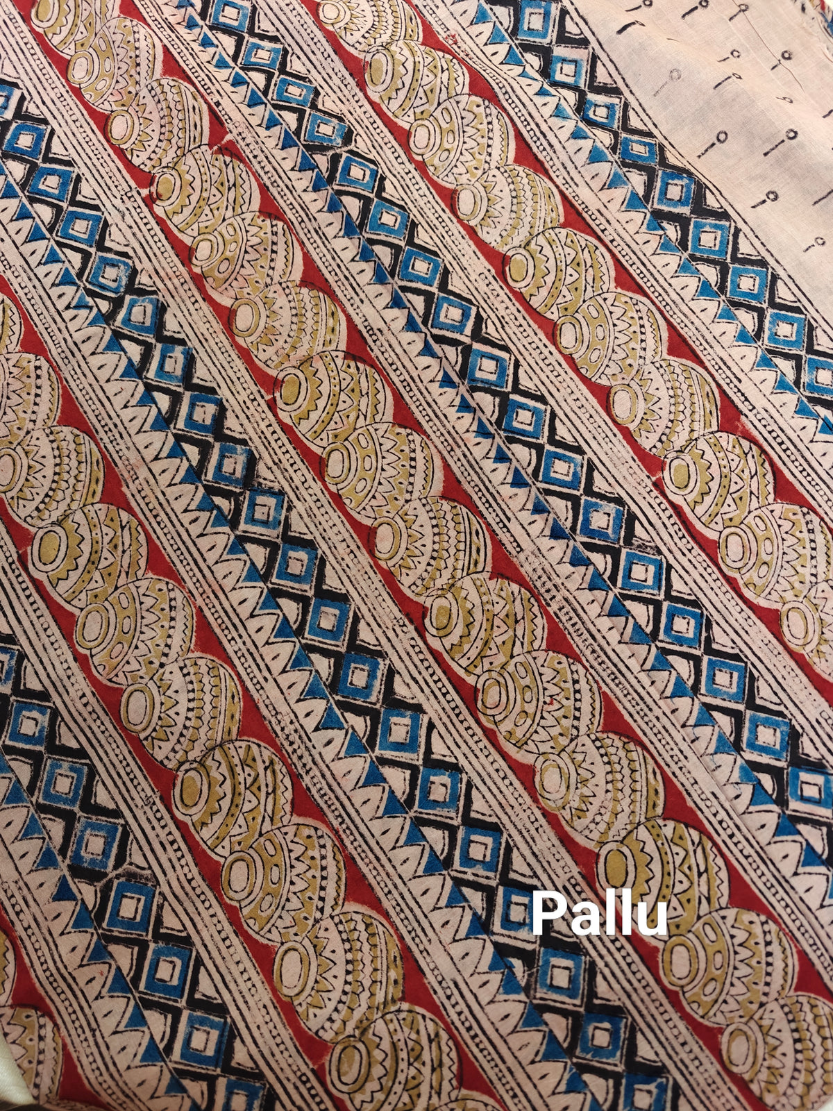 Cotton Kalamkari Saree - Red