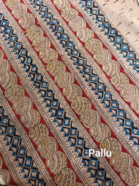 Cotton Kalamkari Saree - Red