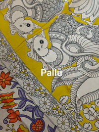 Cotton Kalamkari Saree - Multi Shade