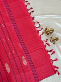 Chinnalampattu Saree - Grey with Red